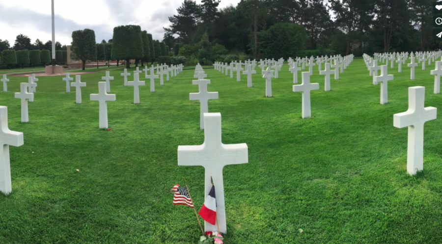 An+LHS+student+visits+Normandy+to+understand+the+sacrifice+of+Americas+greatest+generation.